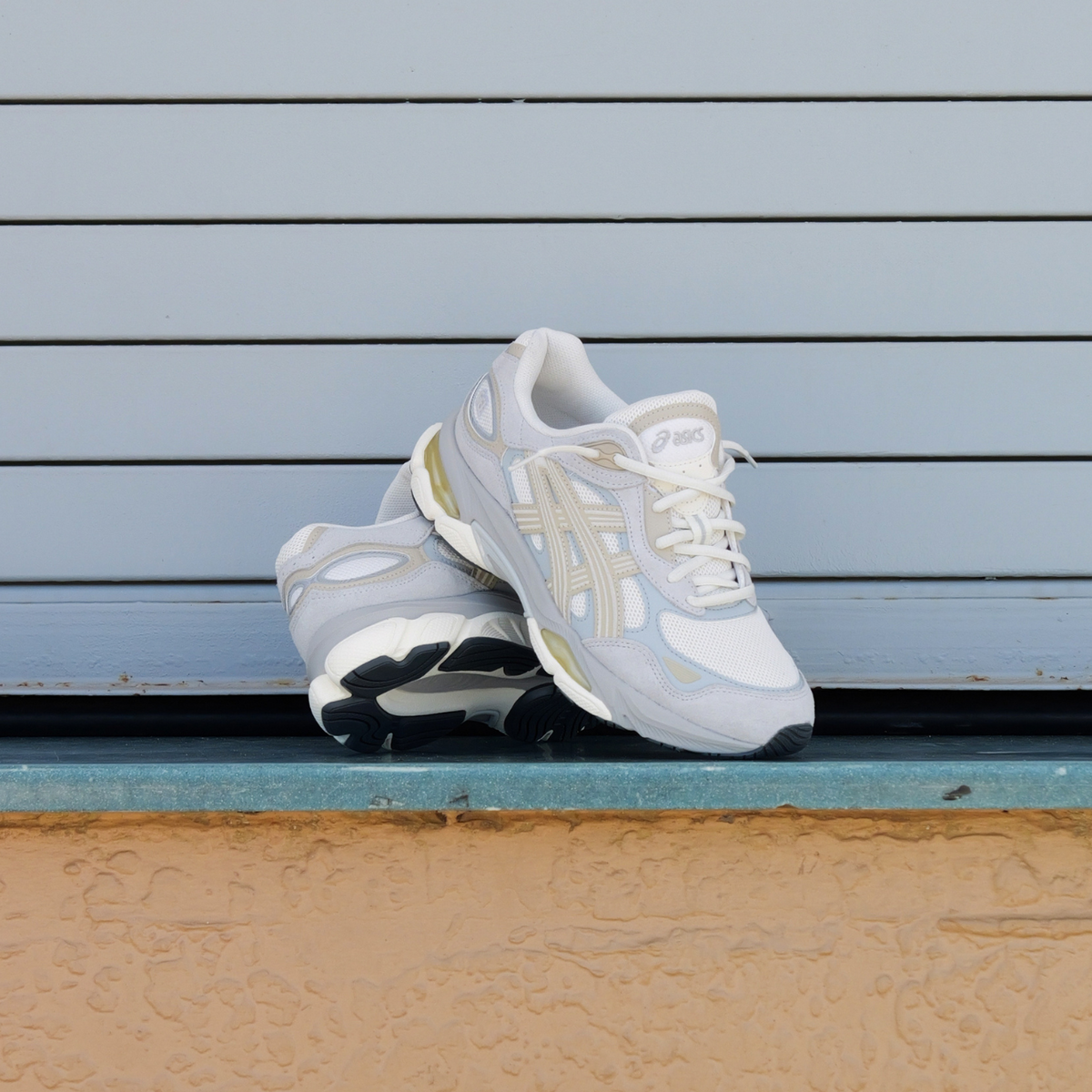 Mens Asics Gel-NYC 2.0 (Cream/Concrete)