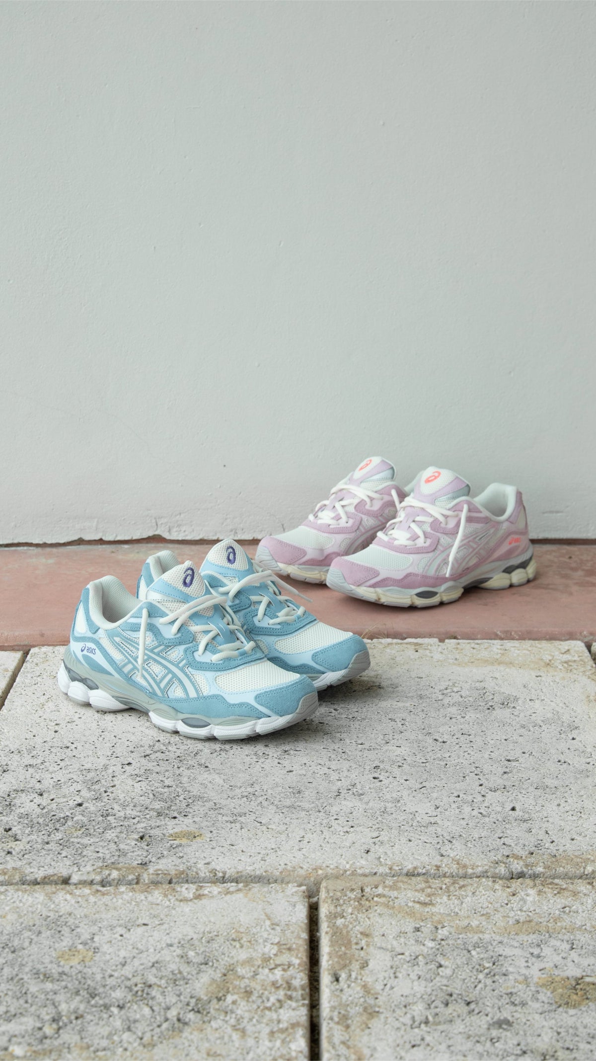 Mens Asics Gel-NYC (Cream/Rose Water)