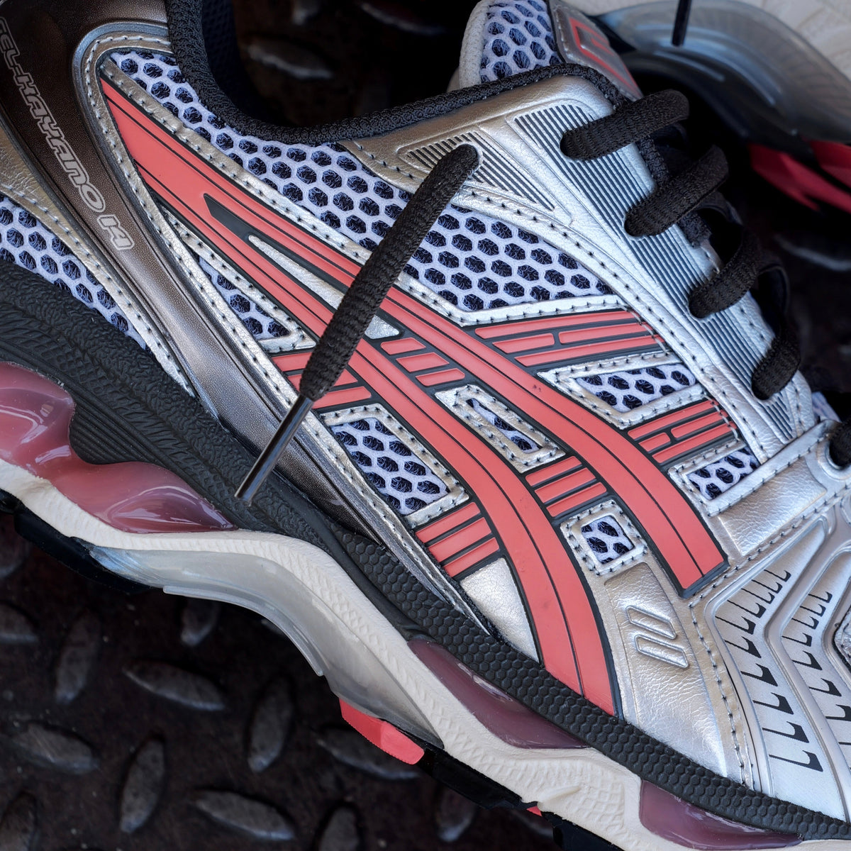 Mens Asics Gel-Kayano 14 (White/Papaya)