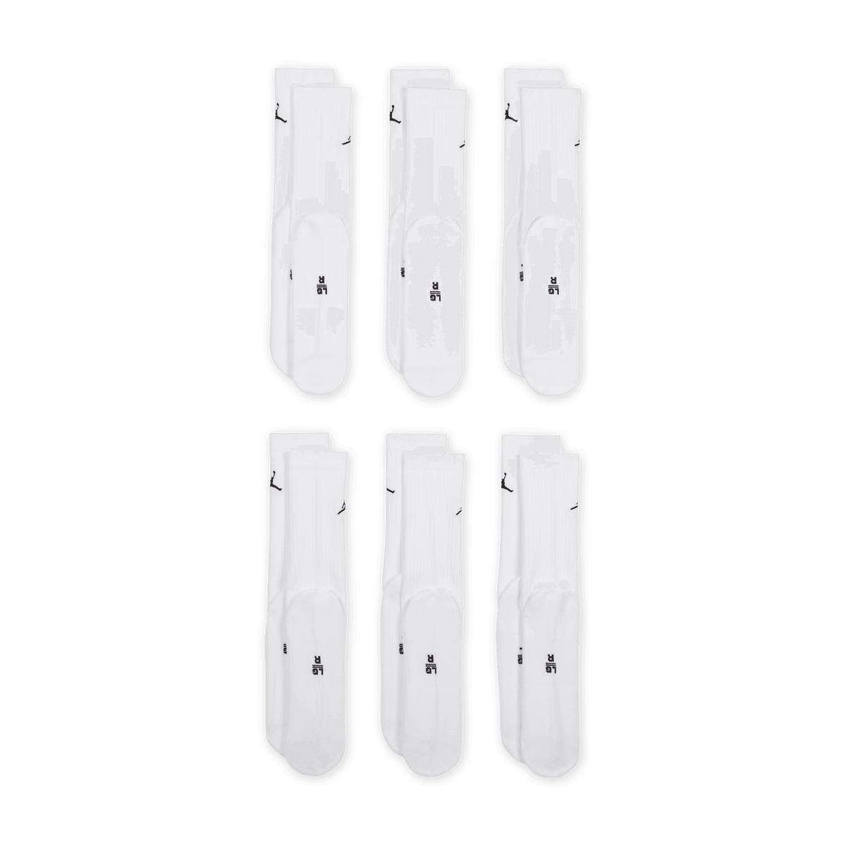 Jordan Everyday Cushioned Crew Socks (6 Pairs) "Unisex"