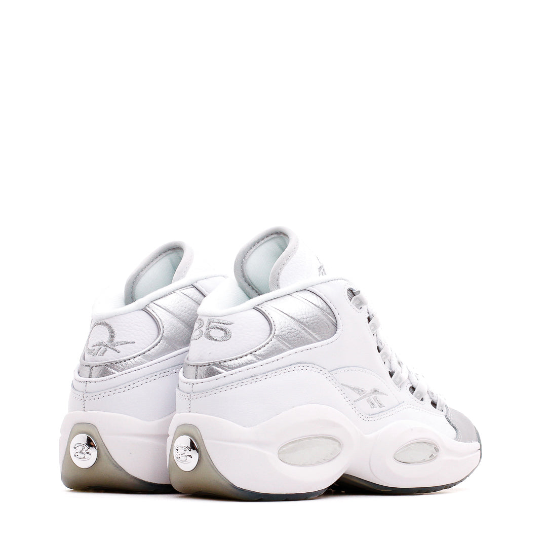 Reebok Classics Basketball Junior Question Mid Allen Iverson White Silver GX3983
