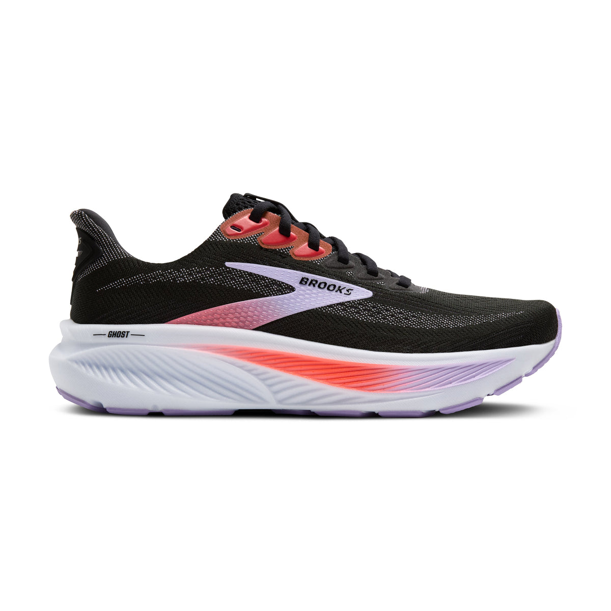 Brooks | Ghost 17 | Women's | Black/Purple/Coral