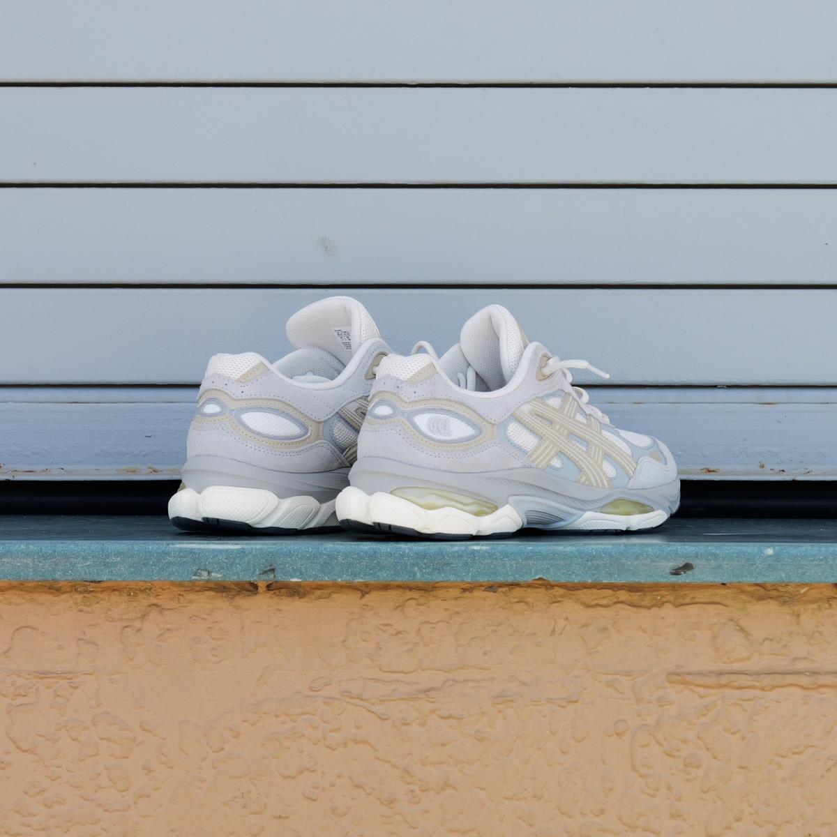 Mens Asics Gel-NYC 2.0 (Cream/Concrete)