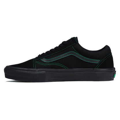 Vans Skate Old Skool Shoes - Black/Black/Green