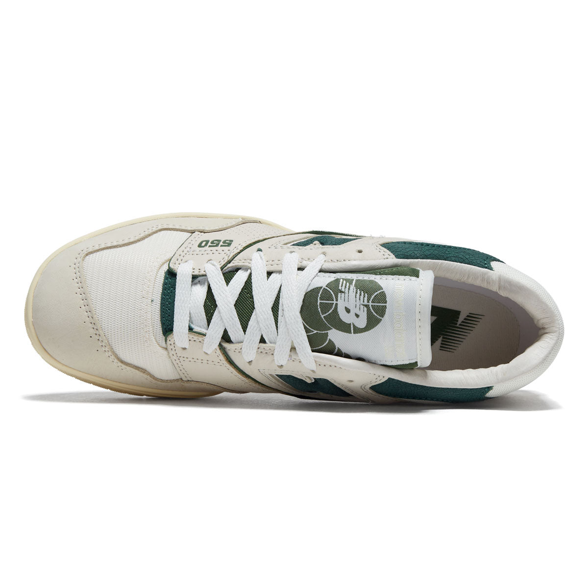 New Balance 550 Shoes - Permafrost/Dark Alpine Green