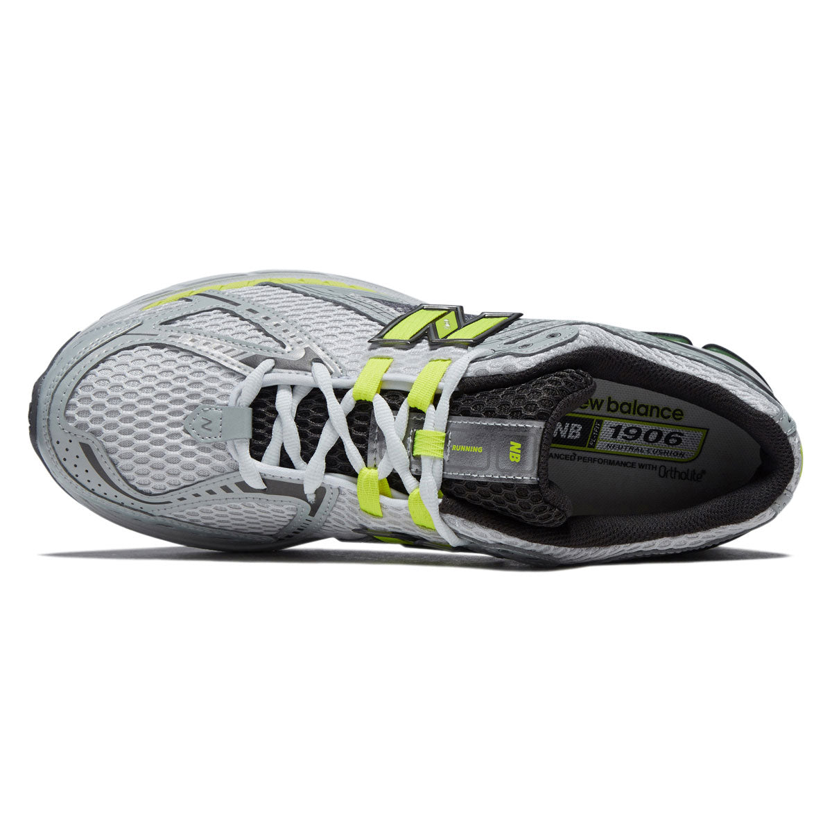 New Balance 1906R Shoes - Light Silver Metallic/Alkaline Green