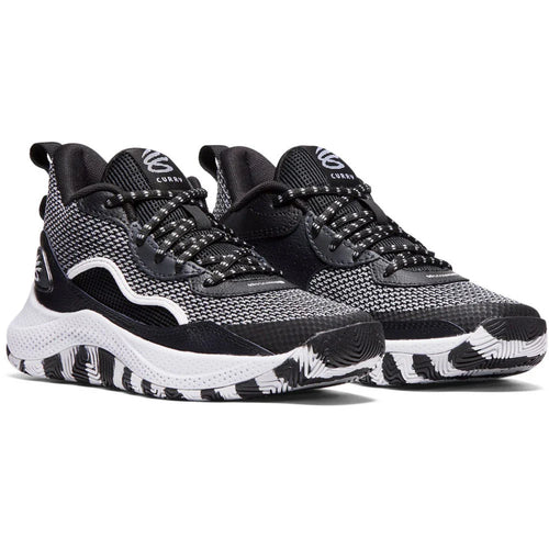 Big Kids' Under Armour Curry Basketball Shoes 3Z 24 "Black Halo Gray"