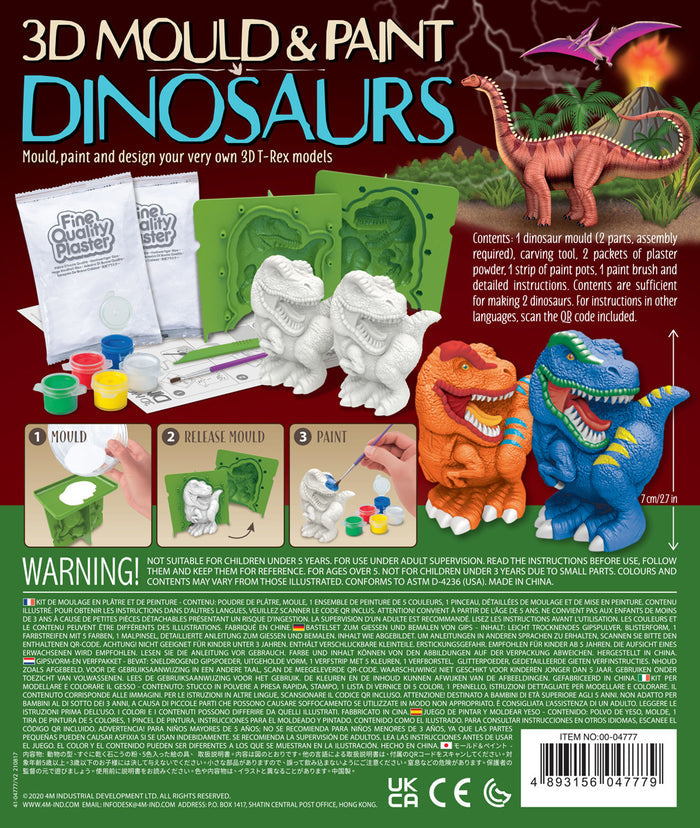 3D Mould & Paint Dinosaurs
