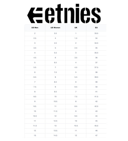 Etnies Kingpin 2K Black Black Black Shoes