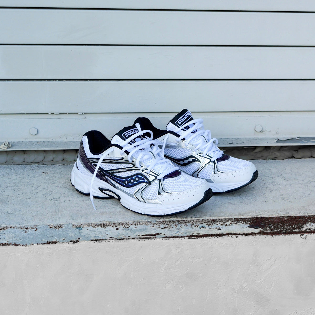 Mens Saucony Ride Millennium (White/Nightsky)