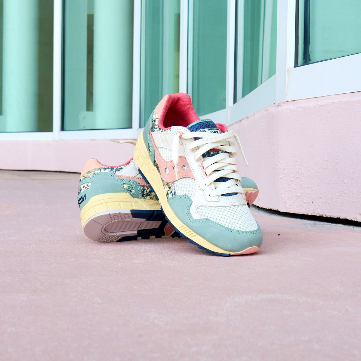 Mens Saucony Shadow 5000 Kissaten (Beige/Blue)