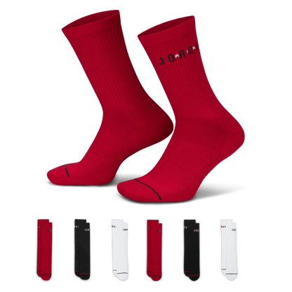 Unisex Jordan Essentials Crew Socks (6 Pairs) "Unisex"