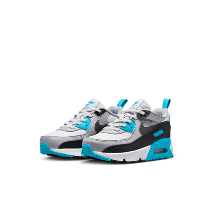 Little Kids' Nike Air Max 90 EasyOn "Platinum Tint Blue Lightning"
