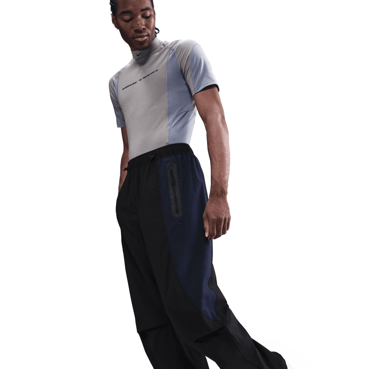Men's Nike Tech Dri-FIT Woven Color-Block Oversized Pants