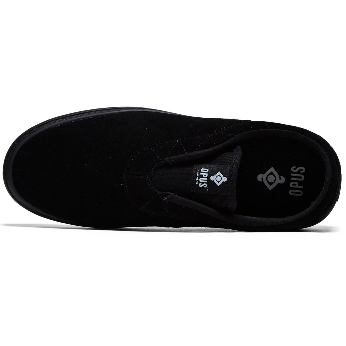 Opus Honey Slip Shoes - Black/Black Suede