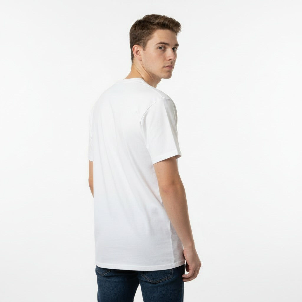 Men's The Closet Inc. Plain White Tee Basic