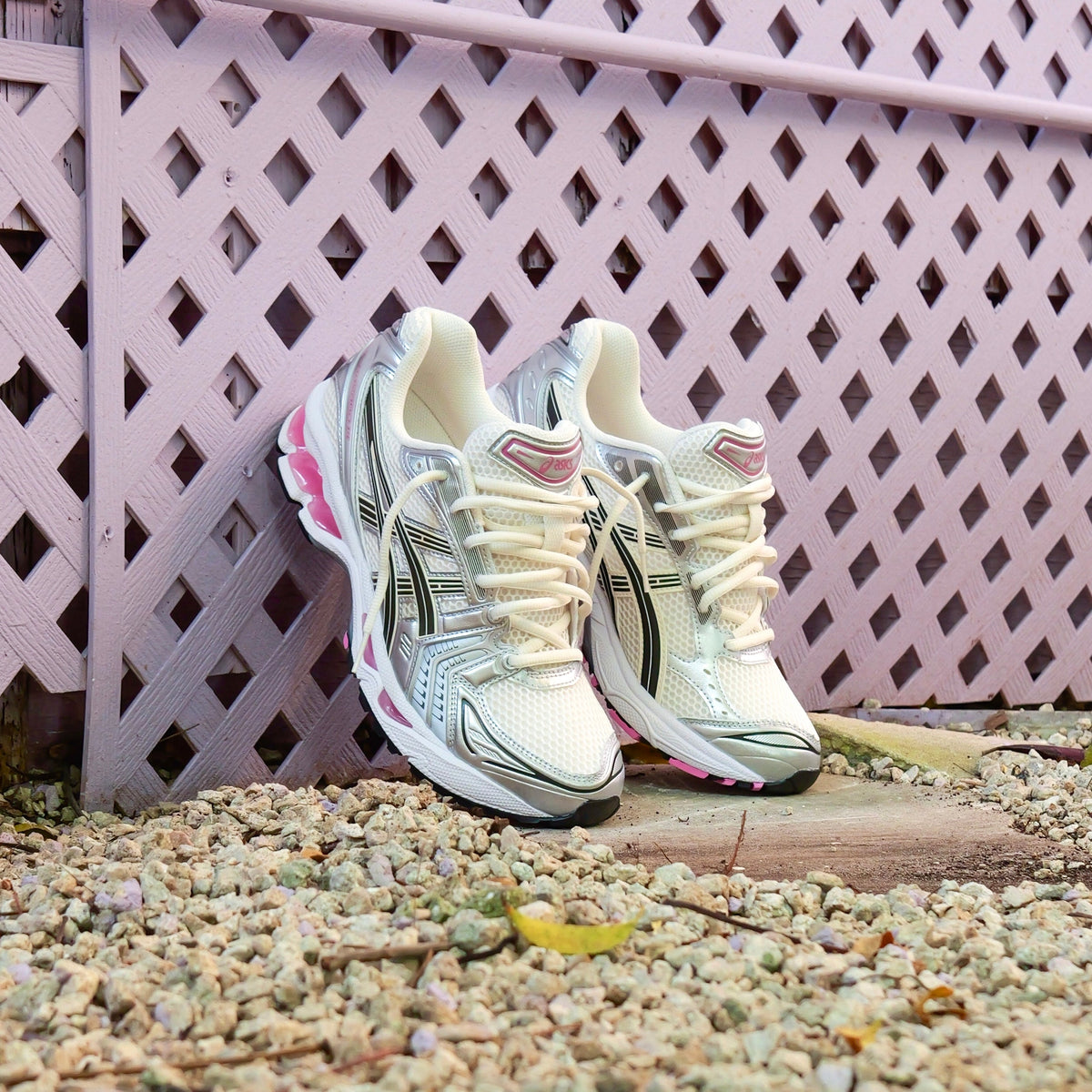Mens Asics Gel-Kayano 14 (Cream/Sweet Pink)
