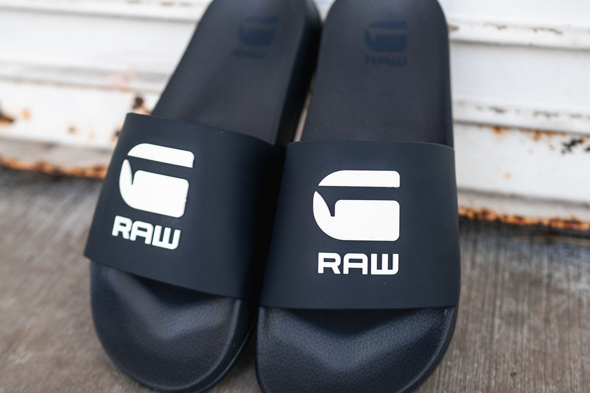 G-Star Cart 3 Slides (Navy/White)