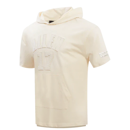 Men's Pro Standard NFL Buffalo Bills Josh Allen #17 Neutral Men's Short Sleeve Pullover Hoodie