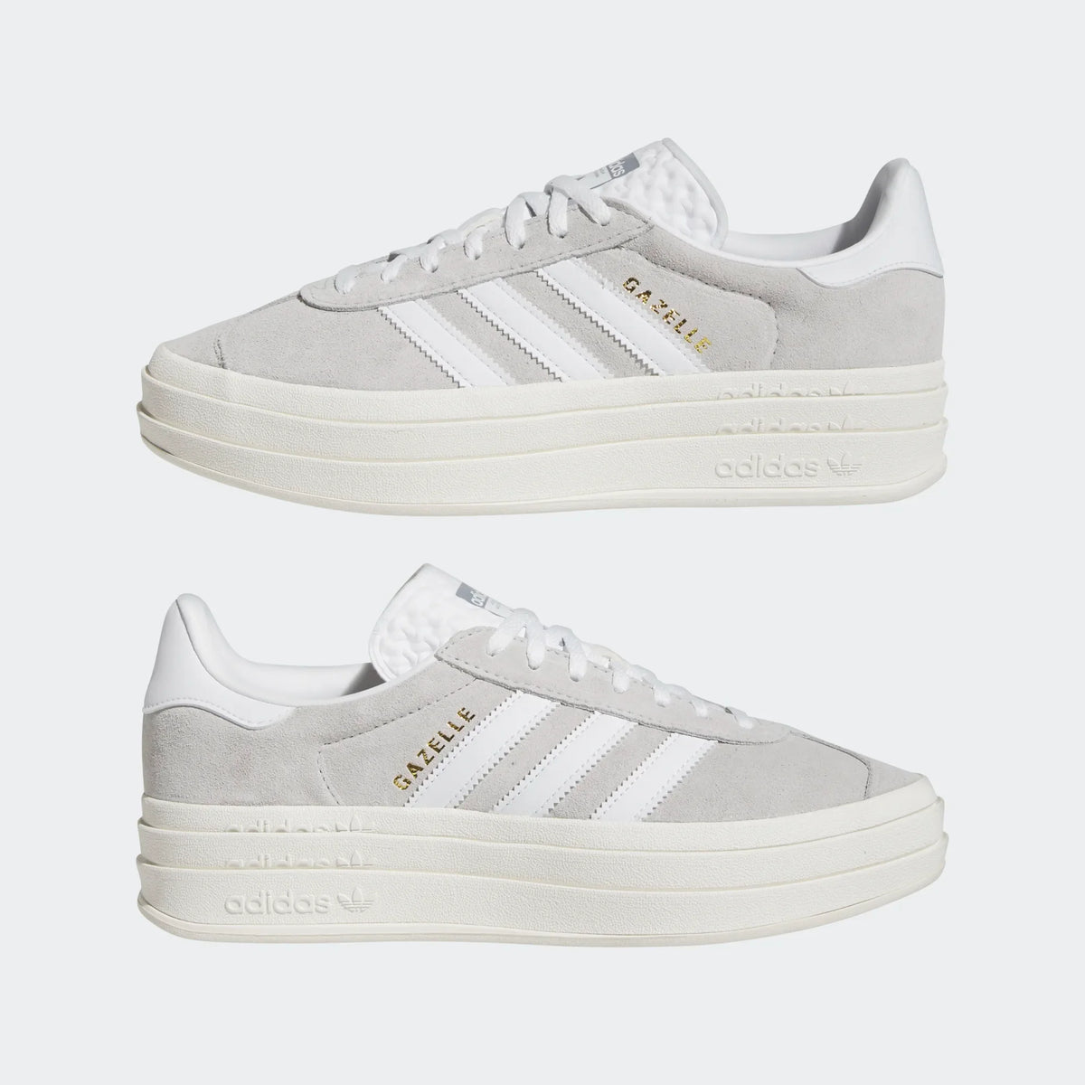 Women's Adidas Gazelle Bold "Grey White"