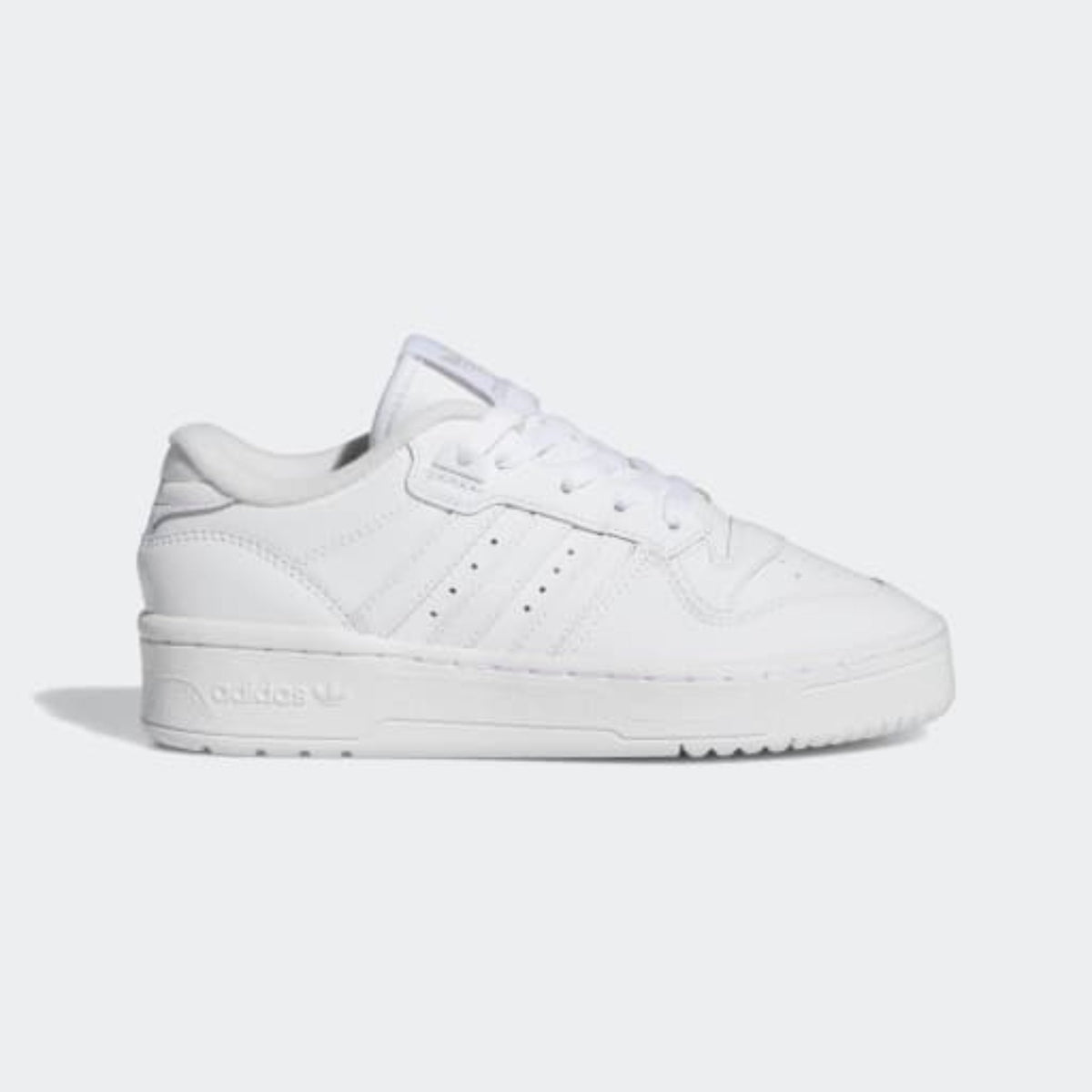 Big Kids' Adidas Rivalry Low "Cloud White Grey"