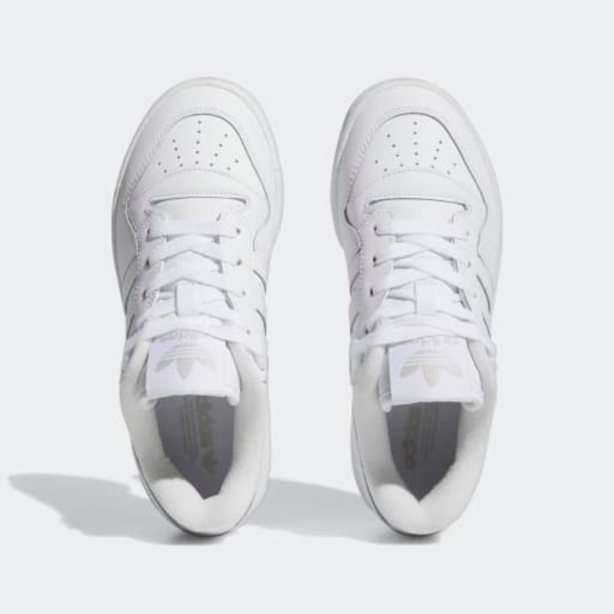 Big Kids' Adidas Rivalry Low "Cloud White Grey"