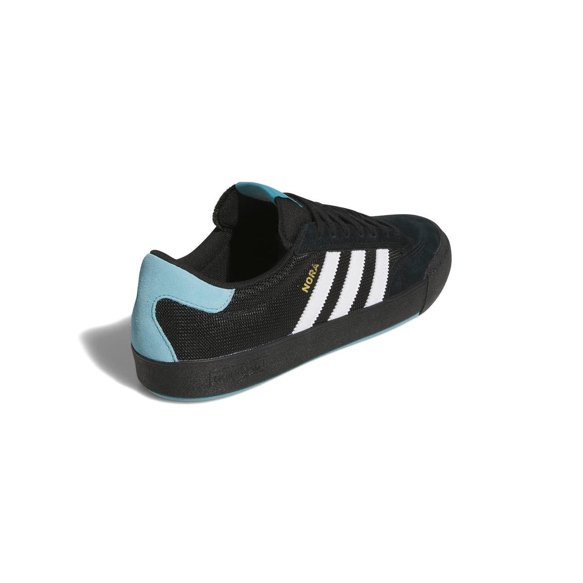 Adidas Nora Core Black White Metallic Gold Shoes