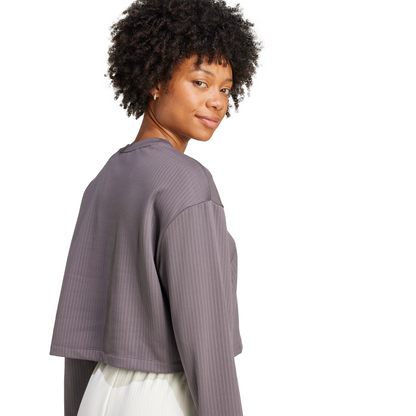 Women's Adidas Essentials Winterized Wide Rib Long Sleeve