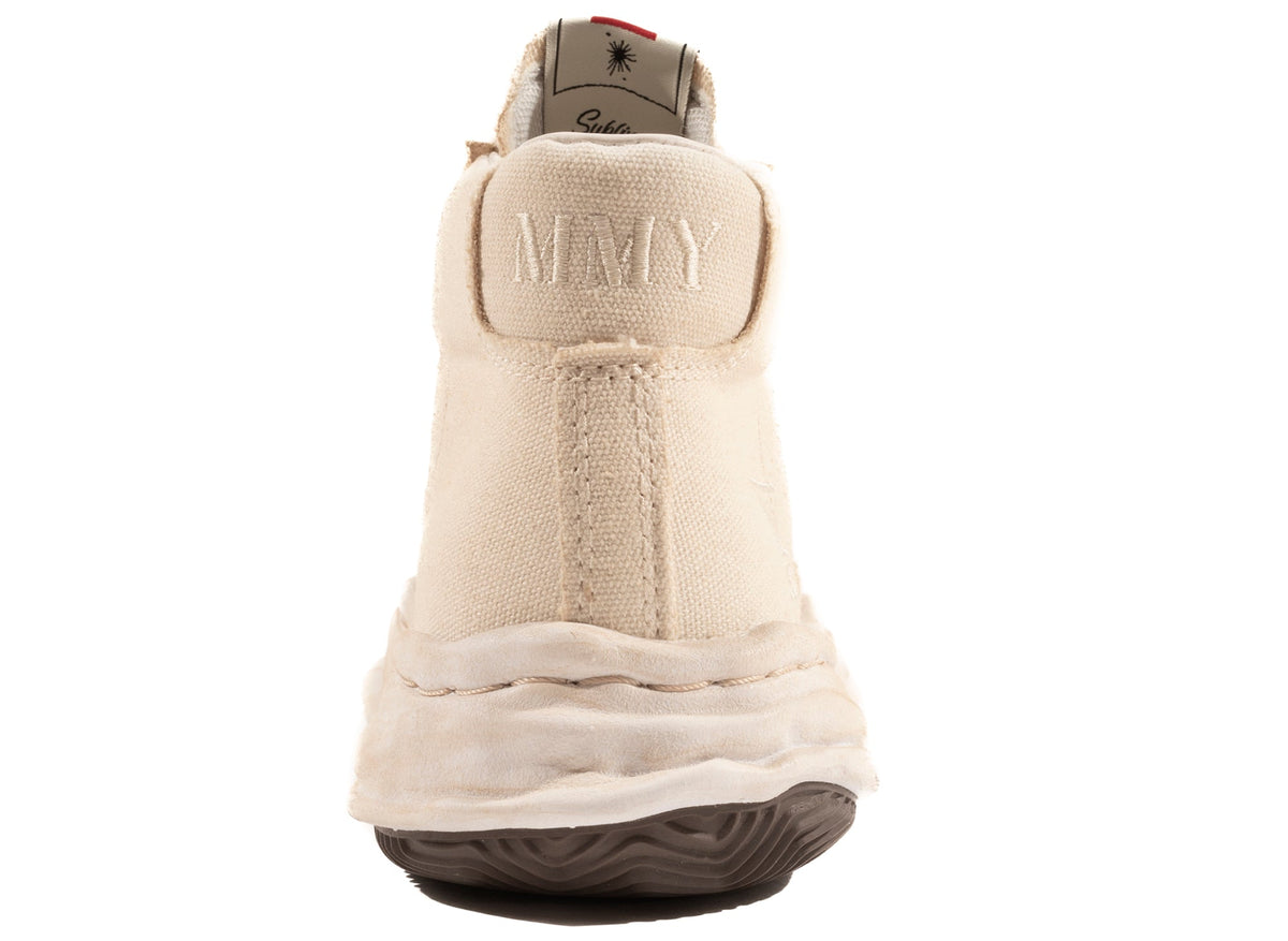 Maison Mihara Yasuhiro Canvas Blakey High-Top Sneaker in White