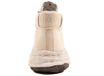 Maison Mihara Yasuhiro Canvas Blakey High-Top Sneaker in White