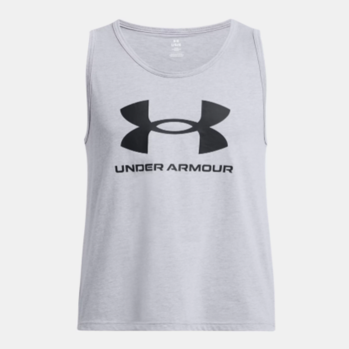 Men's Under Armour Sportstyle Logo Tank "Steel Light Heather/Black"