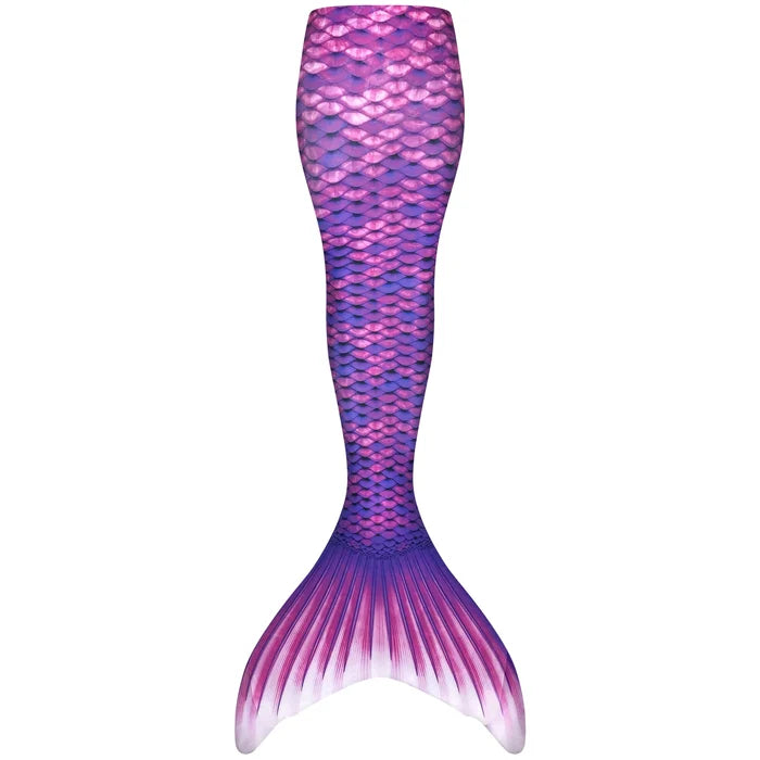 Asian Magenta Mermaid Tail Size 8 w/ Jr. Monofin