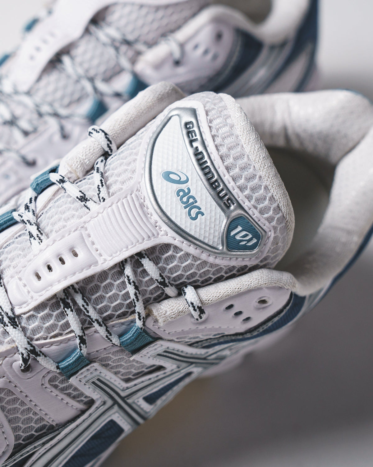 Asics Men Gel-Nimbus 10.1 White Slate Blue 1203A543-110