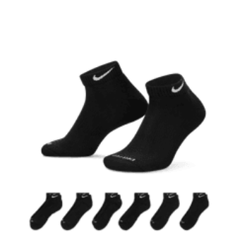 Nike Everyday Plus Cushioned Training Ankle Socks (6 Pairs) "Unisex"