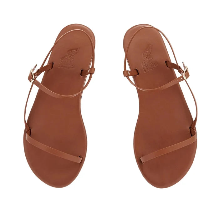 Filothei Leather Cotto sandals top