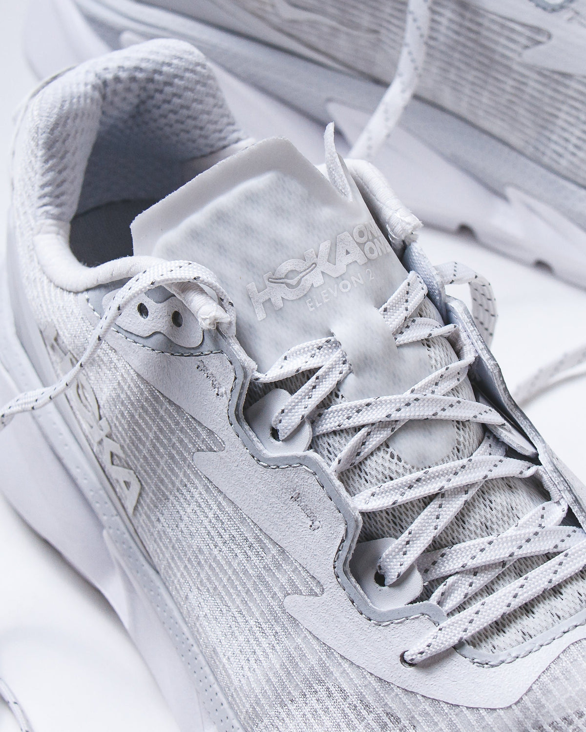 Hoka One One Unisex Elevon 2 TS White Cosmic Grey 1165230-WMC