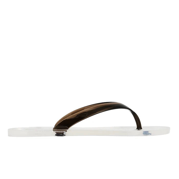 Jelly Flip Flop Clear/Black