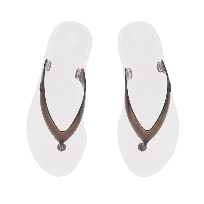 Jelly Flip Flop Clear/Black
