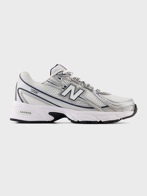 New Balance 740 Sneakers | White/NB Navy