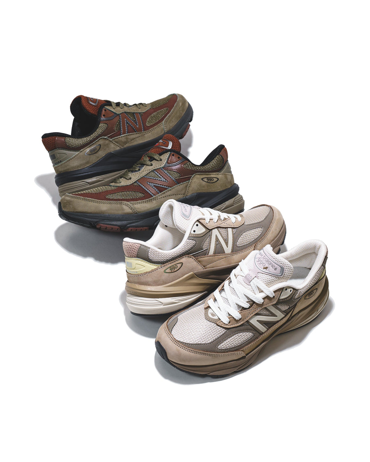 New Balance Unisex Made in USA 990v6 Driftwood Timberwolf U990SG6