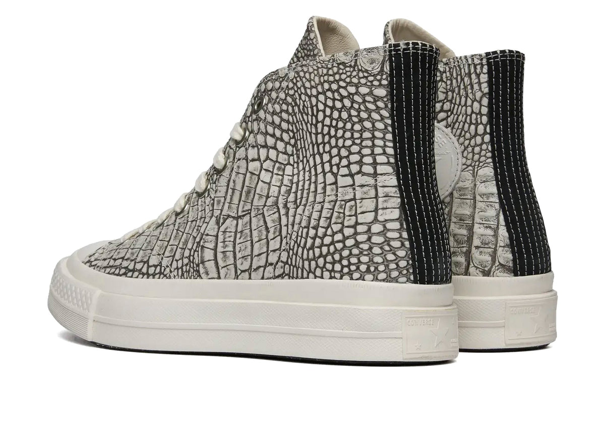 Converse Chuck Taylor All Star First String Hi in 'Optical White' Croc