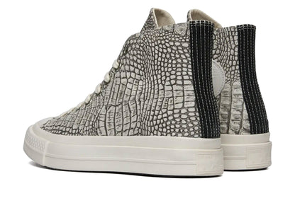Converse Chuck Taylor All Star First String Hi in 'Optical White' Croc