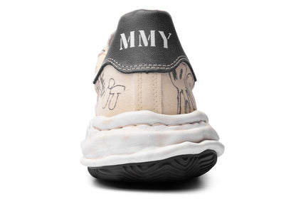 Maison Mihara Yasuhiro "BLAKEY" OG Sole Graffiti Printed Canvas in White