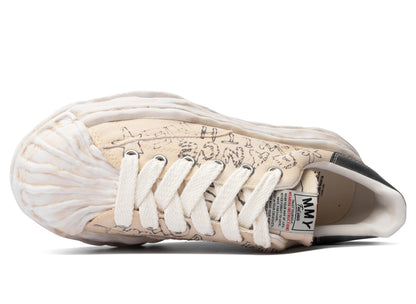 Maison Mihara Yasuhiro "BLAKEY" OG Sole Graffiti Printed Canvas in White