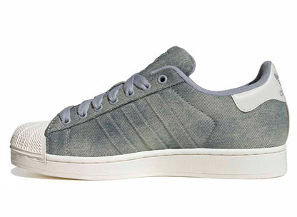Adidas Superstar II in Halo Silver / Core White