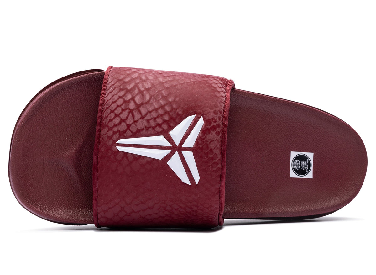 Nike Kobe Offcourt Slide in Team Red / White