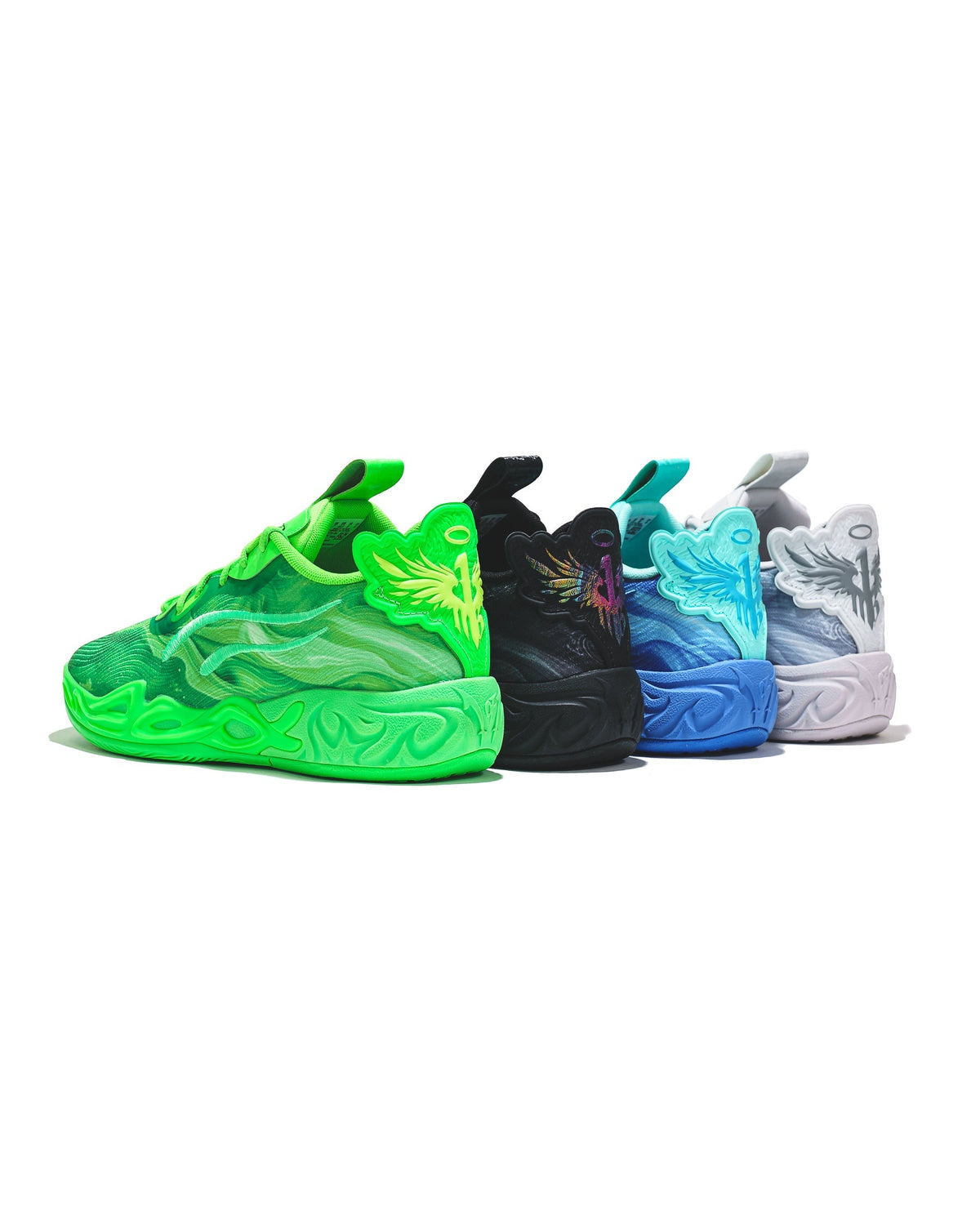 Puma Basketball Men LaMelo Ball MB.04 Lo Team Black Dark Amethyst 312174-01