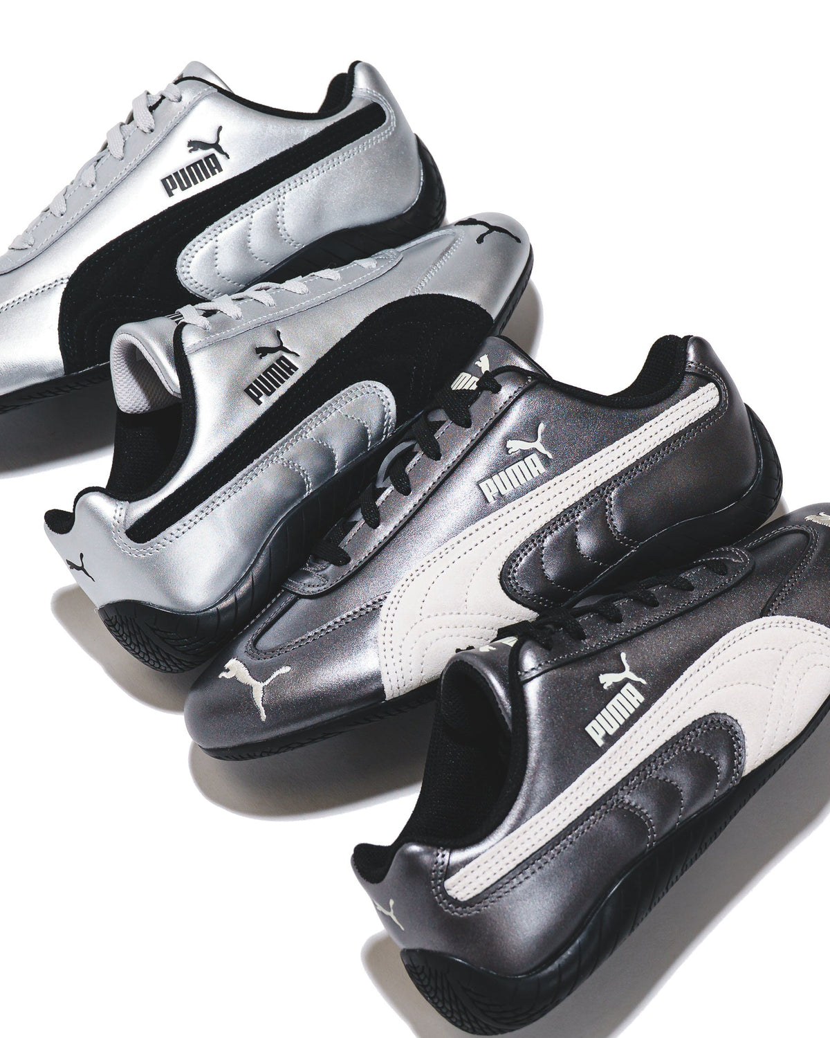Puma Women Speedcat Metallic Silver Black 405357-01