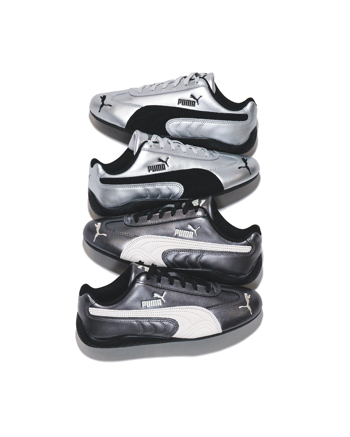 Puma Women Speedcat Metallic Silver Black 405357-01