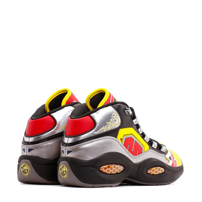 Reebok Classics Basketball Men x Power Rangers Question Mid Allen Iverson Black Silver Red GY0590
